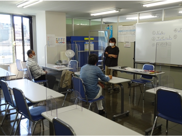 日本語教室の風景。
