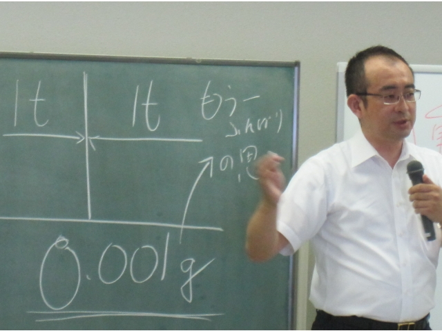 コミュニケーションの重要性をその相手ごとに説明する講師