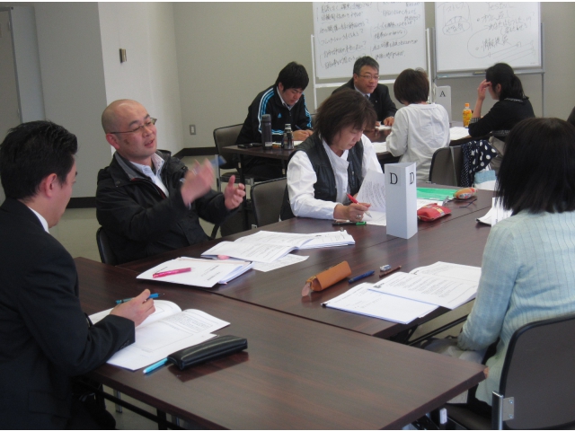 ワークの中で評価の意義や意識を共有します