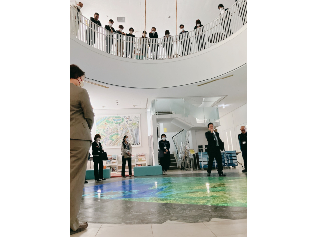 減災館で名古屋市の被害状況を視覚的に学ぶ