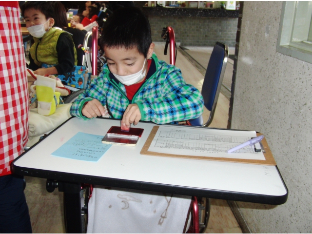 受け付けはこちらです！