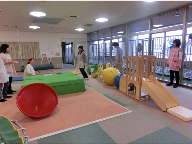 先生との検討の様子