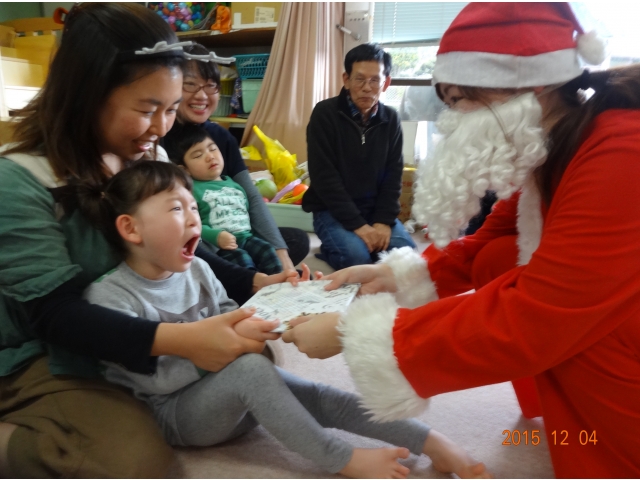 サンタさんにびっくり！