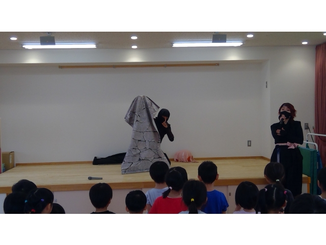 忍術を教えてもらいました。