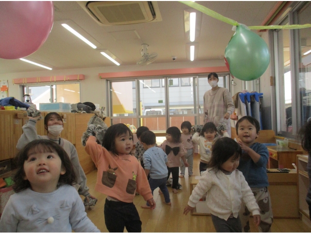 さすがもも組さんよく狙って投げています～