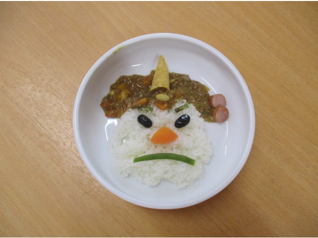 もも組さんも鬼ライス作ってもらいました～