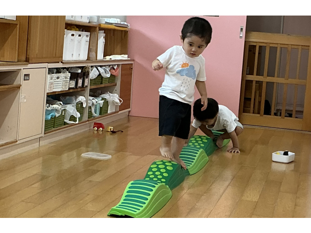 そ～っと、そ～っと慎重に進みます！