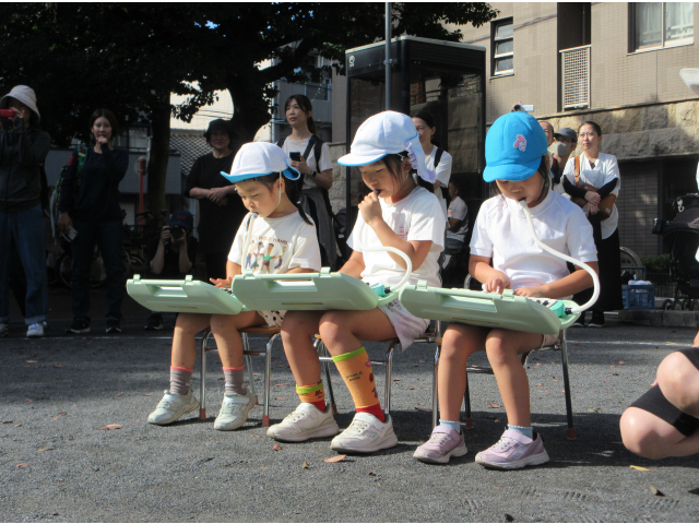 皆で息を合わせて！