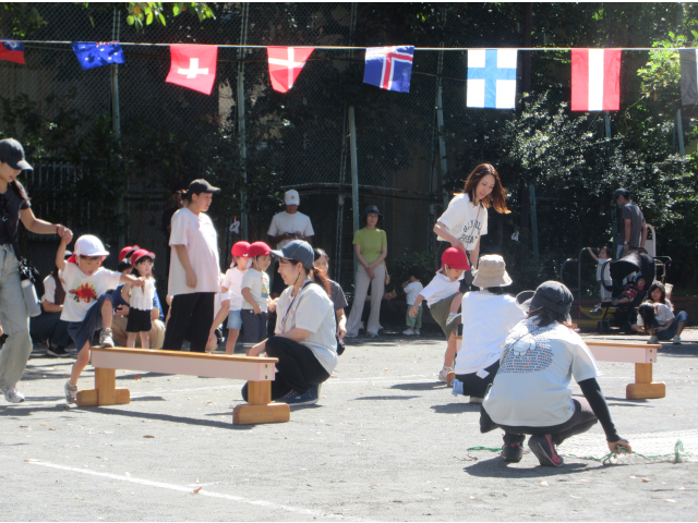 平均台ドキドキ