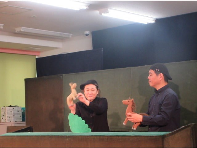 いろいろな動物の親子がいました