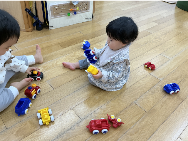 たくさんの車のおもちゃ“どれにしようかな～？”