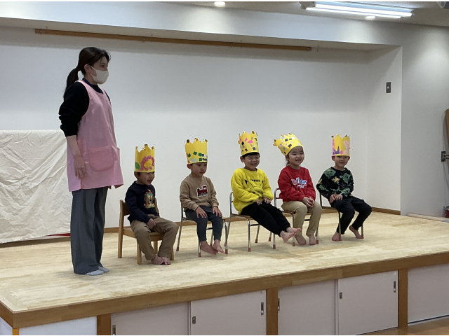 お母さんやお友だちの前でよい笑顔