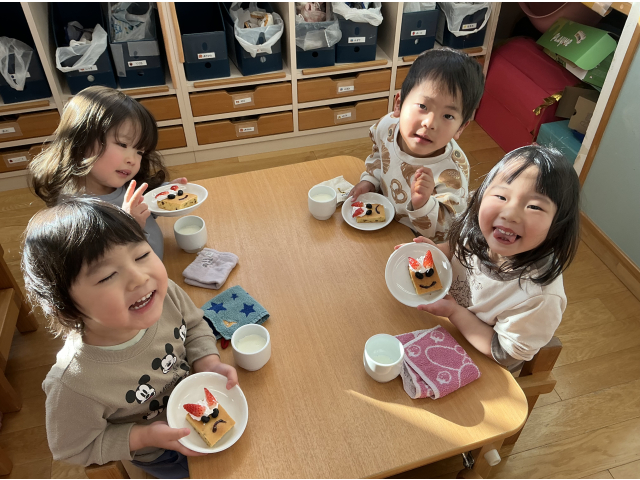 まちにまった、鬼ケーキ