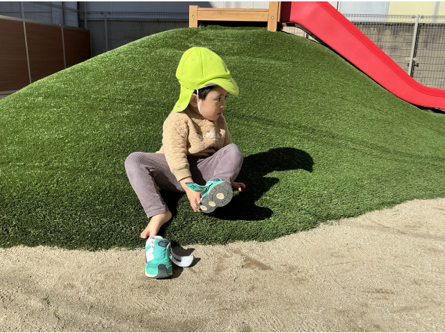 自分で脱げるよ！