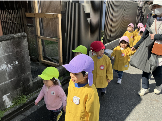 お世話の子と一緒に