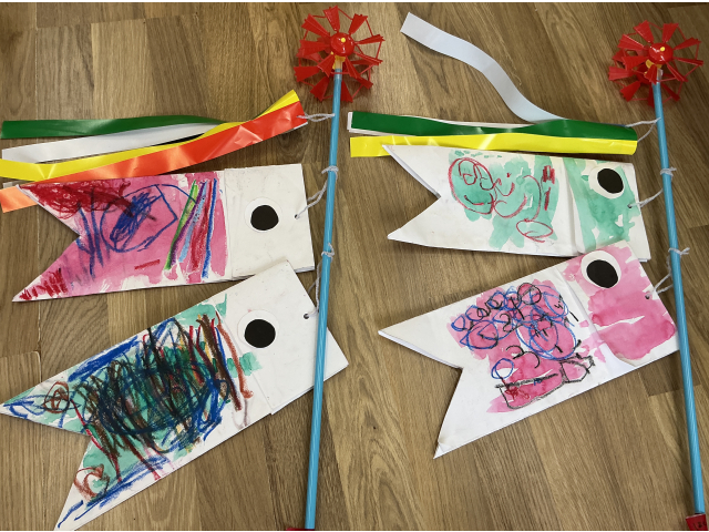 素敵なこいのぼりが完成！