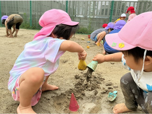 お山を作っていくよ！