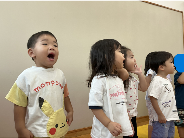 「アンパーンマーン！」と大きなかけ声☆