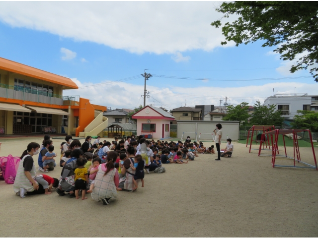 みんな泣かずに参加できました。