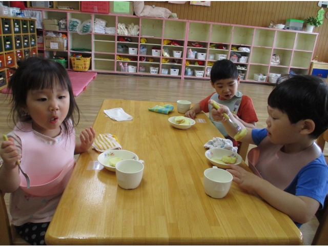 たくさん食べてお腹いっぱい！