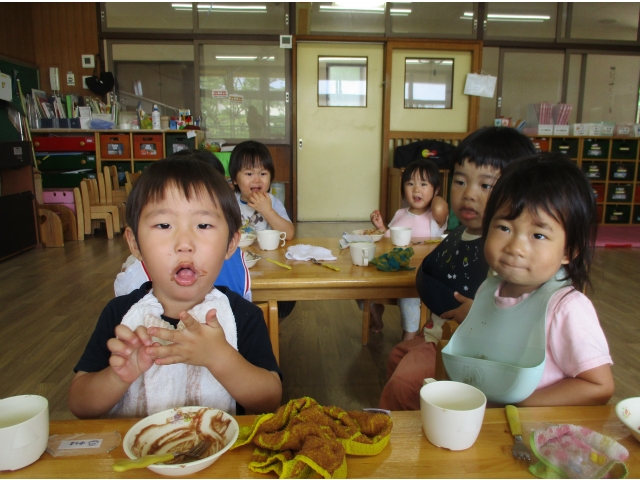 「チョコバナナ！」嬉しくて繰り返していました。