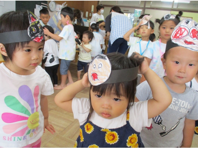 お面ももらったよ♪