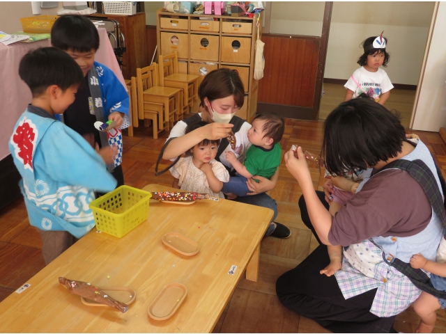 ひよこ組のお友だちも来てくれました♡