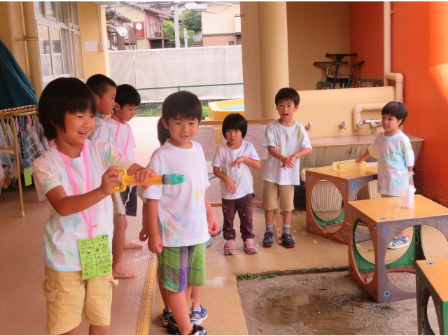 的をめがけて…