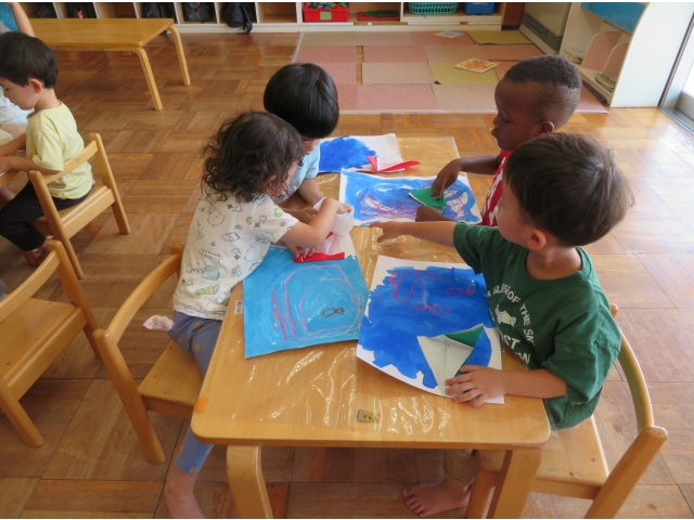 海にはヨットがあるね！折り紙で折ってみよう♪