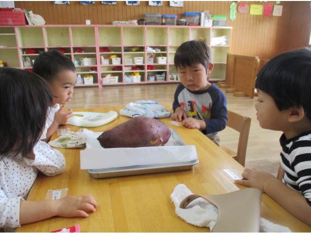 さつま芋？！大きいね！