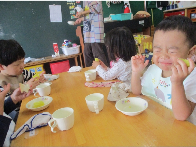 ん～！おいしい～！