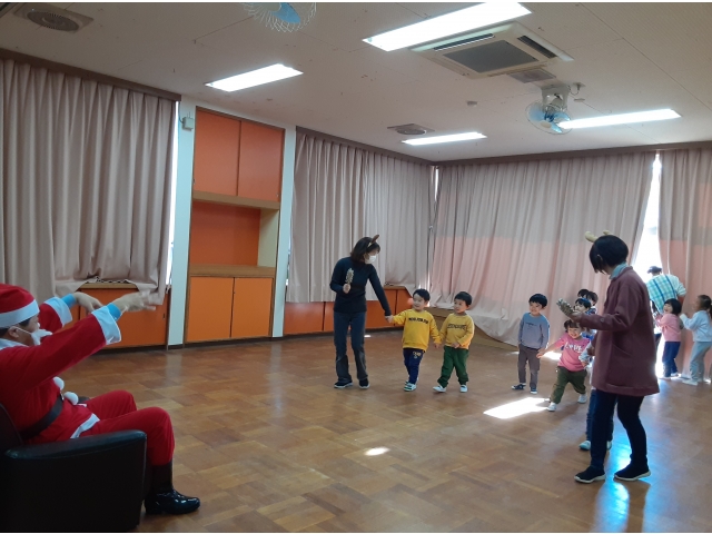 　サンタさんがいてびっくり!