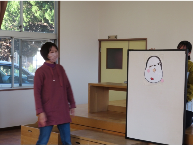 園長先生の福笑い♪