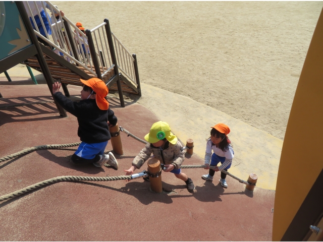 がんばって登ってみるよ♪