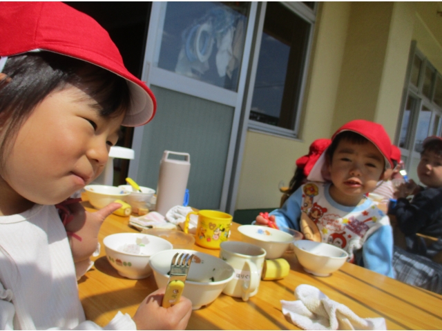 ちょっと眩しいくらい、いい天気です！