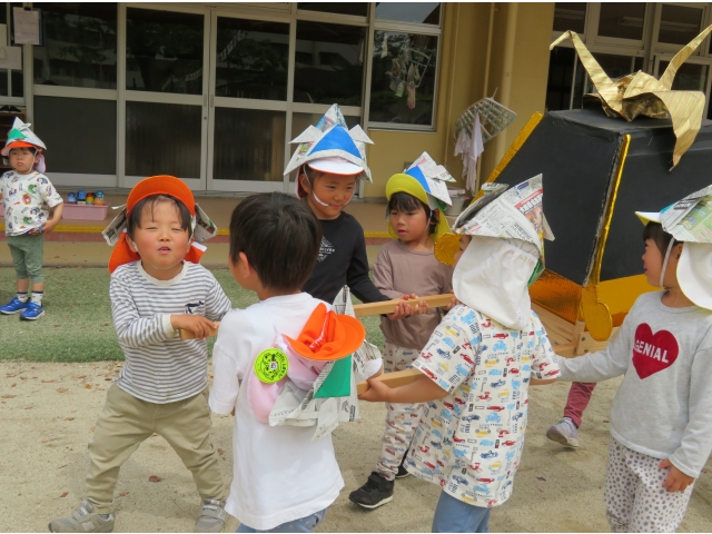 交代して4歳児のお友だちが出発です!