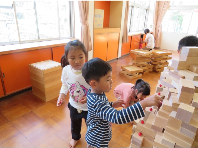 忍者のあかちゃんここで遊んでね