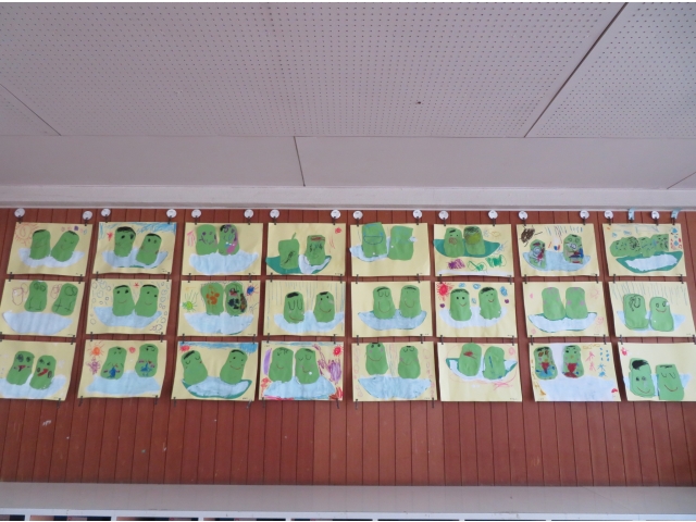 かわいいそら豆がたくさんできました！