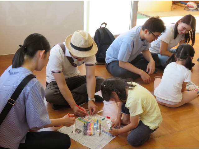 会話しながら…