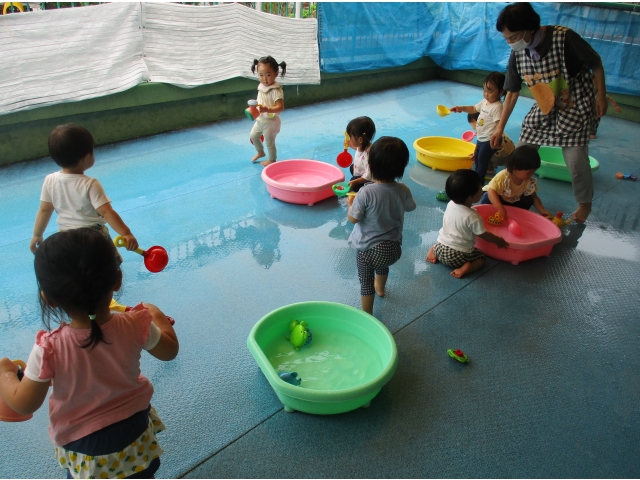 冷たくて気持ちいいね。