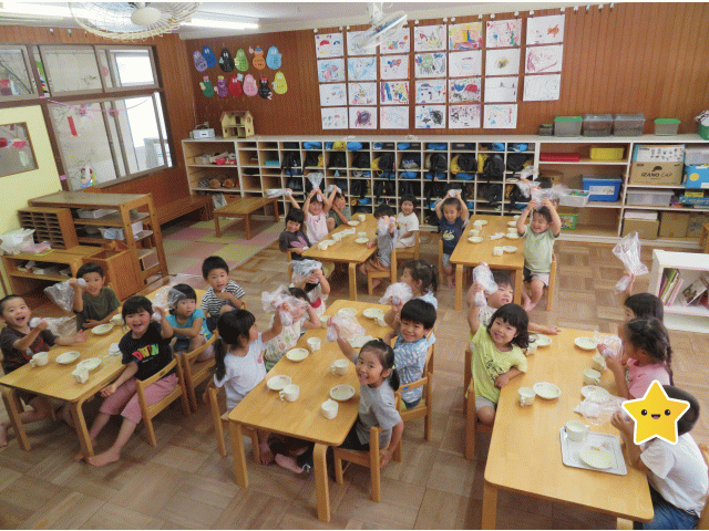 みんな作れたらいただきまーす！