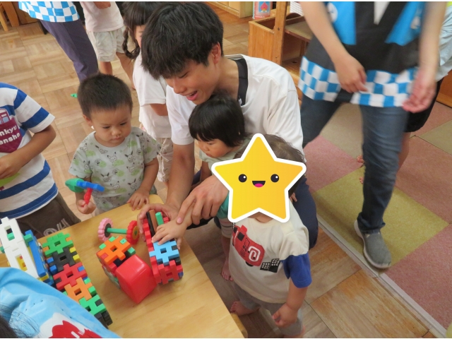 1歳のお友だちも夢中です!