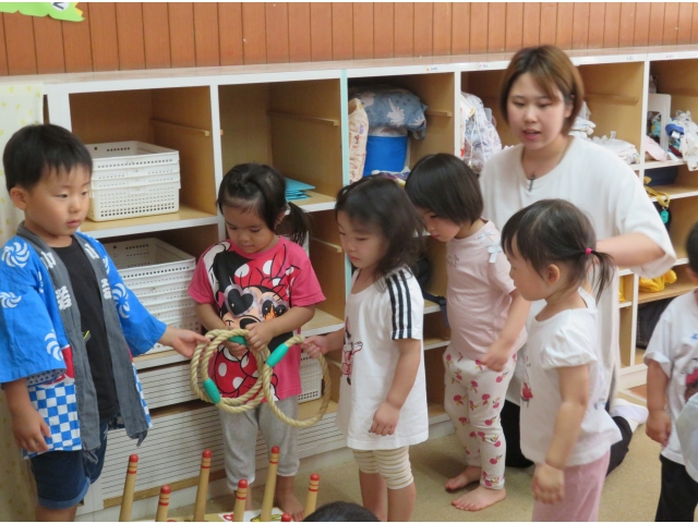 2歳のお友だちも挑戦!