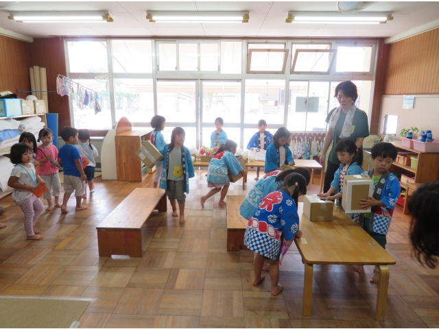 自分達でセッティング中…