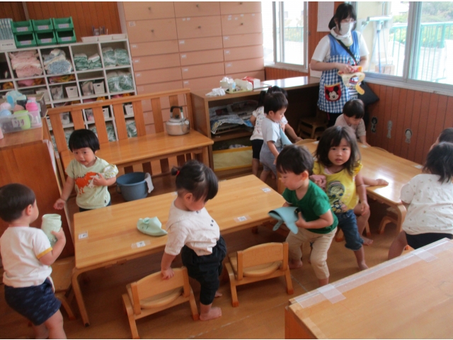 片付けは自分でやります。