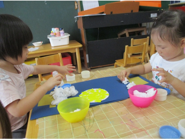 最後はお団子を貼ったよ🍡