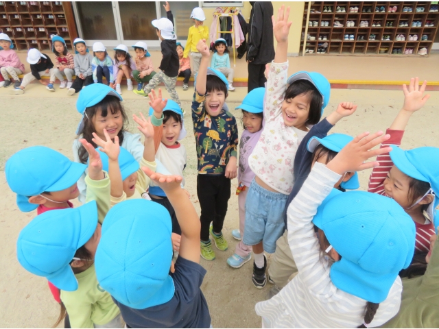 青チームがんばるぞ！