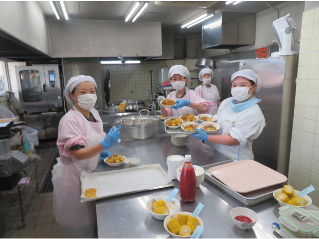 いつもおいしい給食をありがとうございます❤