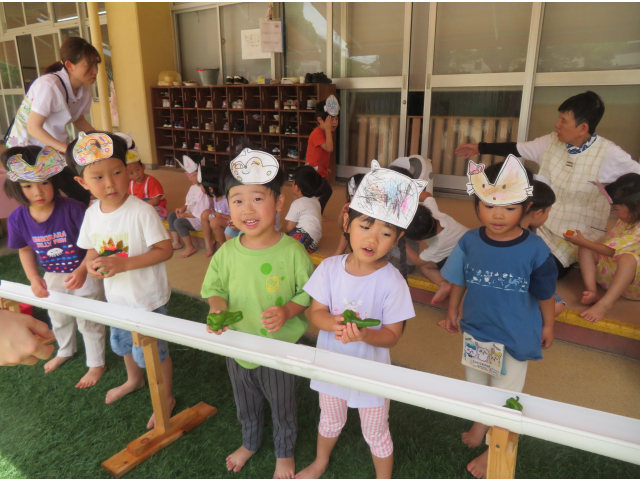 ピーマンとれたよ♪