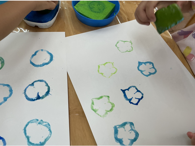 「おはなみたーい！」ととってもかわいい作品ができました🌼